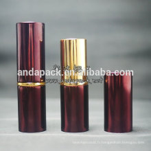 Boîtier vide Look classique en aluminium rouge à lèvres